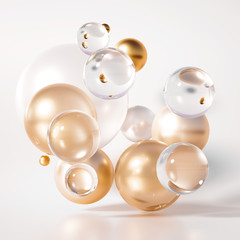 Beautiful background with geometric shape. 3d illustration, 3d rendering.