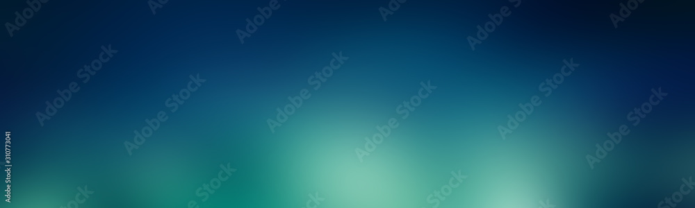 Wall mural Green-blue gradient abstract background. aurora wallpaper backdrop.