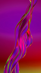 Beautiful luxury elegant backdrop with silk fabric drapery. 3d illustration, 3d rendering.