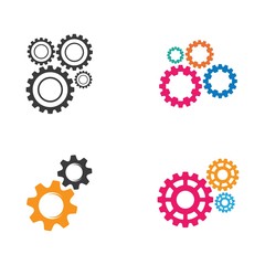 Gear logo vector icon