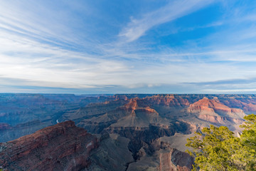 Beautiful sunset landscape of the Grand Canyon National Park