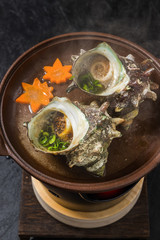 さざえ料理　Grilled (turban shell) Japanese food