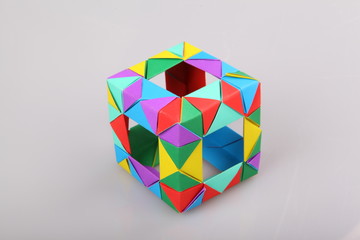 Colorful Geometric Origami Ball