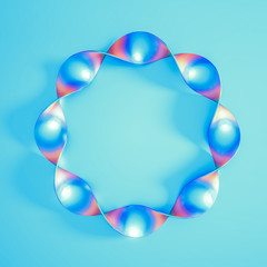 Beautiful background with geometric shape. 3d illustration, 3d rendering.