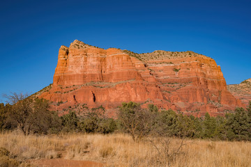 Sunny view of the beautiful landscape of Sedona