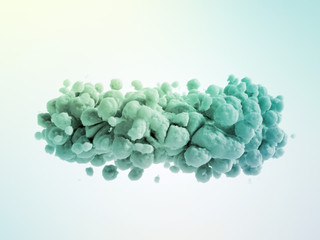 Cloud isolated, steam, smoke. 3d illustration, 3d rendering.
