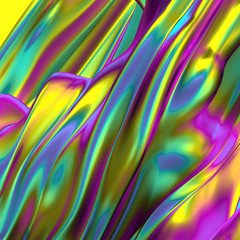 Beautiful luxury elegant backdrop with silk fabric drapery. 3d illustration, 3d rendering.