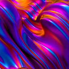 Beautiful luxury elegant backdrop with silk fabric drapery. 3d illustration, 3d rendering.