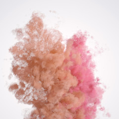 Beautiful background with purple smoke and steam. 3d illustration, 3d rendering.