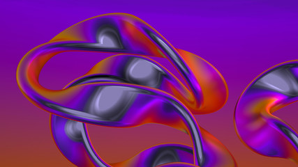 Beautiful background with geometric shape. 3d illustration, 3d rendering.