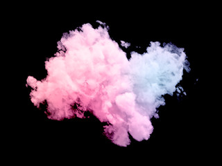 Fototapeta premium Cloud isolated, steam, smoke. 3d illustration, 3d rendering.