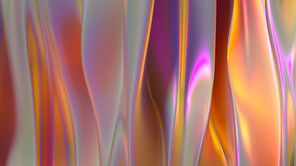 Beautiful luxury elegant backdrop with silk fabric drapery. 3d illustration, 3d rendering.