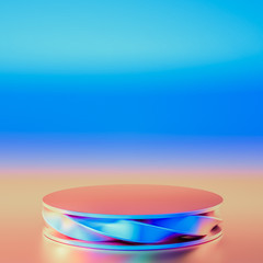 Beautiful background with geometric shape. 3d illustration, 3d rendering.