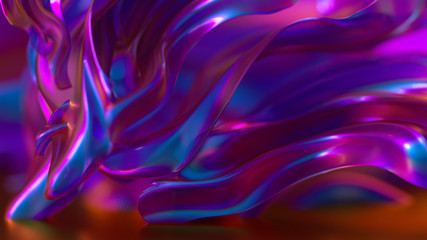 Naklejka na ściany i meble Abstract colorful background. 3d illustration, 3d rendering.