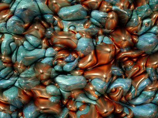 Beautiful, elegant, abstract background with metal and the texture of stone, marble and granite. 3d illustration, 3d rendering.