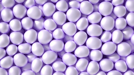 Beautiful background with beads, particles and simulation. 3d illustration, 3d rendering.