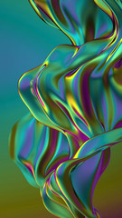 Fototapeta premium Beautiful luxury elegant backdrop with silk fabric drapery. 3d illustration, 3d rendering.