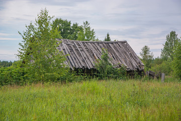 Fototapeta na wymiar Abandoned house in the village. Abandoned village.