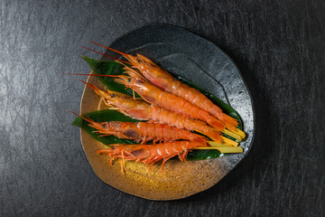 赤えび料理　Red shrimp seafood for skewers