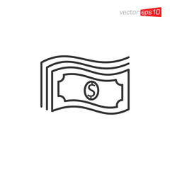 Money Icon Design Vector Template