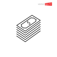 Money Icon Design Vector Template