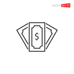 Money Icon Design Vector Template