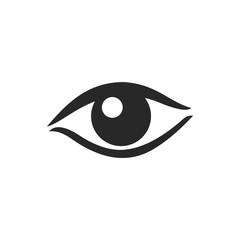 Eye icon vector symbol logo illustration EPS 10