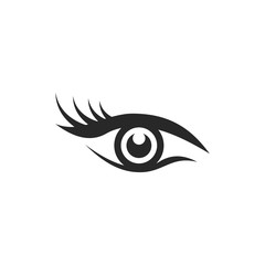 Eye icon vector symbol logo illustration EPS 10