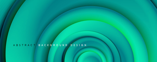 Vector 3d style abstract swirl circles, modern techno digital trendy abstract background. Vector Illustration For Wallpaper, Banner, Background, Card, Book Illustration, landing page