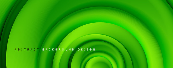 Vector 3d style abstract swirl circles, modern techno digital trendy abstract background. Vector Illustration For Wallpaper, Banner, Background, Card, Book Illustration, landing page