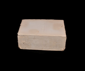 yeast isolated on black background