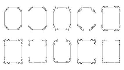 Luxury decorative frames vector collection
