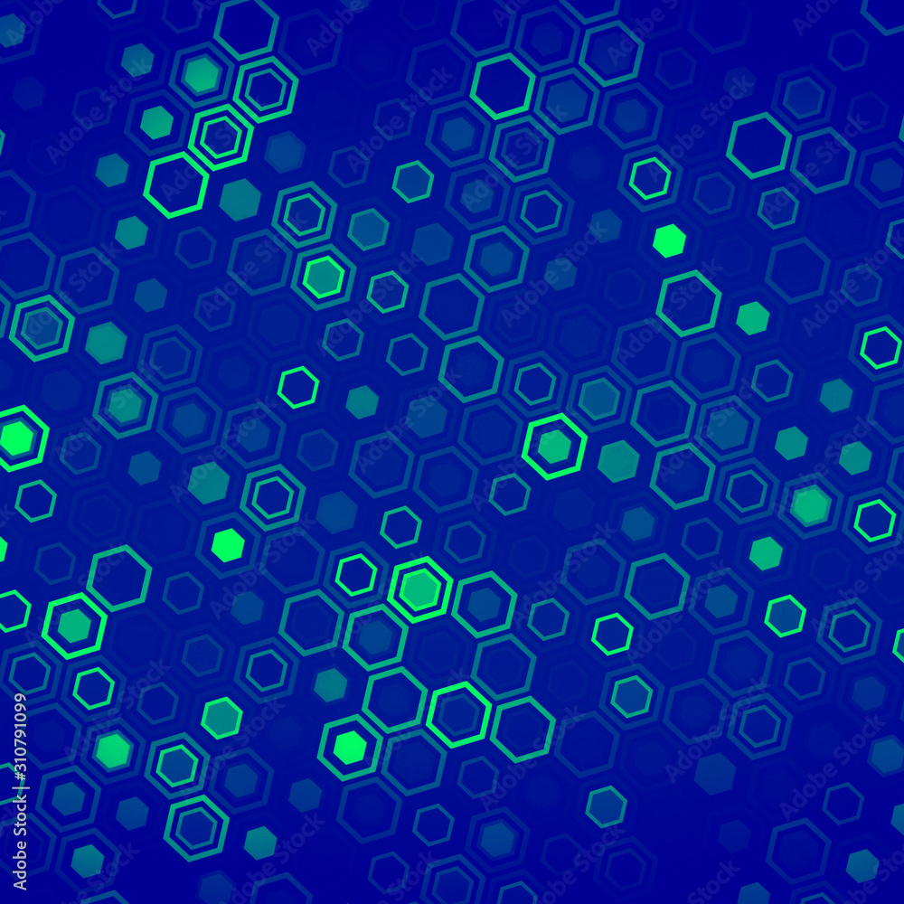 Aufkleber abstract geometric background consisting of hexagonal figures.technology illustration concept.