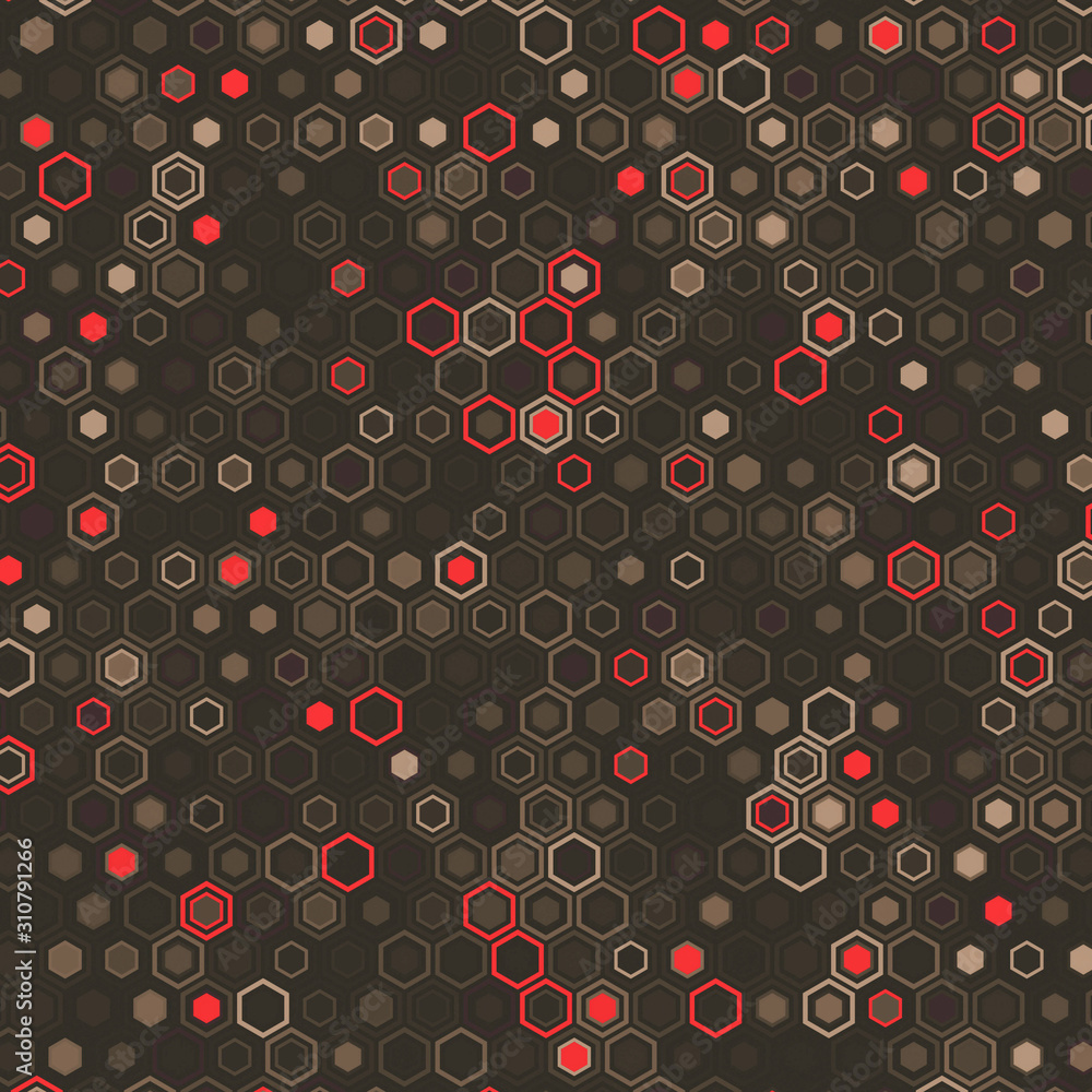 Poster abstract geometric background consisting of hexagonal figures.technology illustration concept.