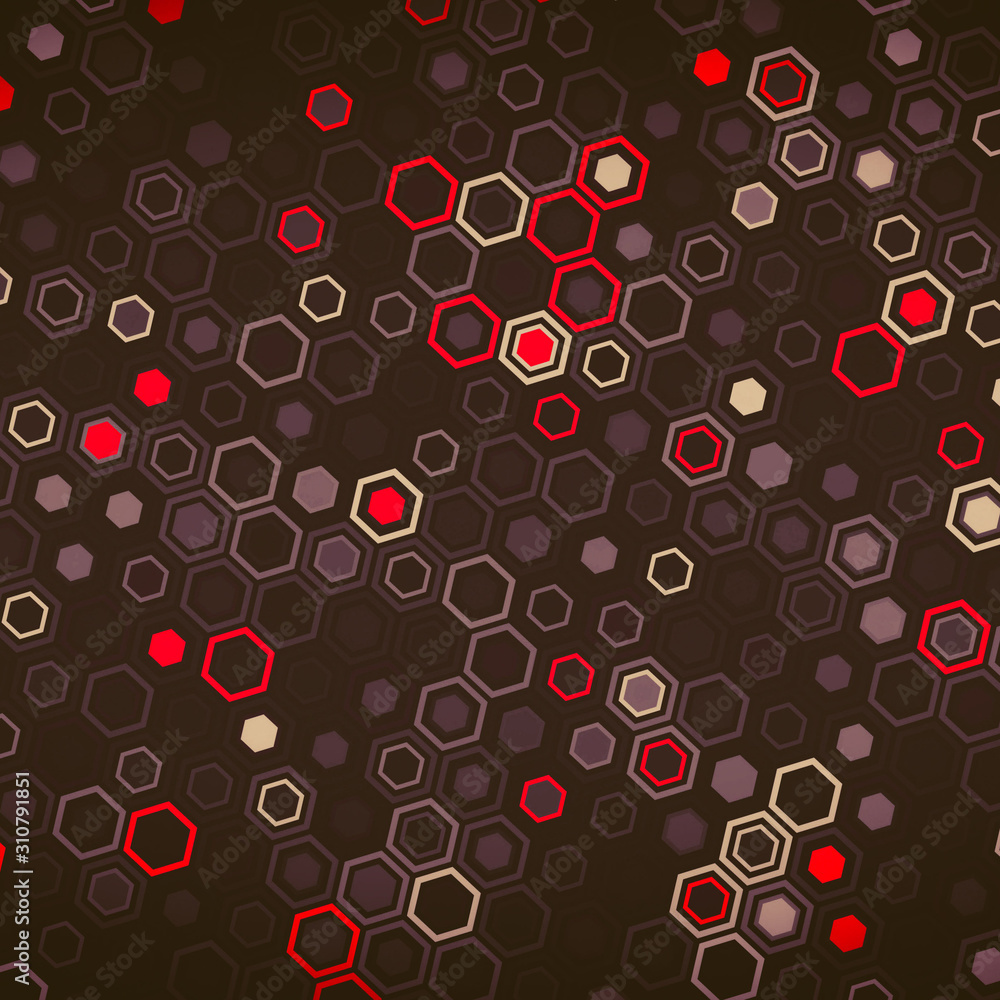 Poster abstract geometric background consisting of hexagonal figures.technology illustration concept.