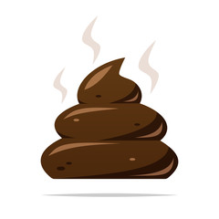 Poop vector isolated illustration