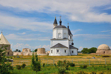 Fototapeta premium Bulgar historical and archaeological monument near Kazan. Excavations on the site of the capital of the ancient Bulgar Khanate.