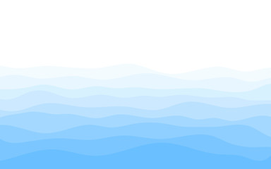 Obraz premium Abstract Sea waves background. vector illustration