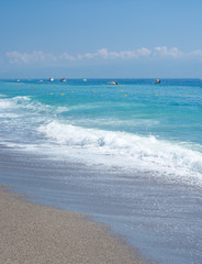 Surf of a small wave in the Ionian Sea