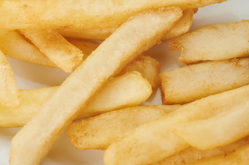 Close up of french fries