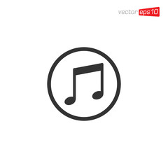 Music Notes Icon Design Vector