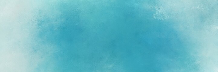 Fototapeta na wymiar abstract painting background graphic with light sea green, powder blue and pastel blue colors and space for text or image. can be used as header or banner