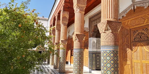 Foto op Canvas Tile work from Dar El Bacha, Marrakech, Morocco  © Tomas