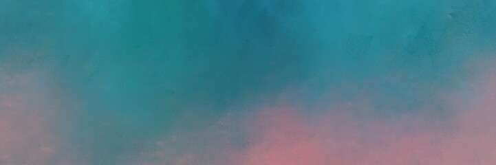 teal blue, slate gray and rosy brown colored vintage abstract painted background with space for text or image. can be used as header or banner