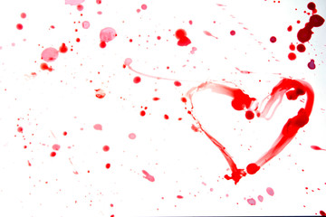 Fototapeta na wymiar Heart shape on a white background