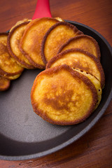 Fritters in the pan