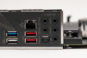 Obraz premium Płyta główna komputera z bliska