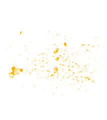 Beautiful yellow spray brush. Yellow brush background