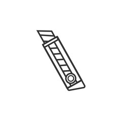 paper cutter icon isolated sign symbol vector illustration - high quality black style vector icons