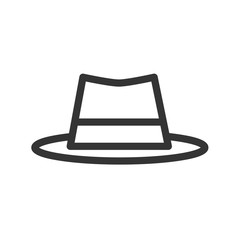 black Cowboy hat logo icon design vector illustration